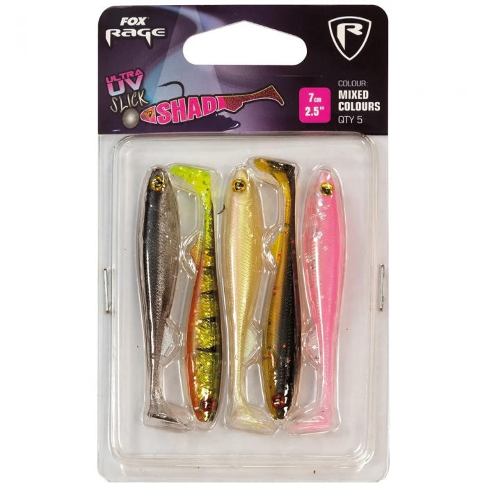 Искусственная приманка Rage Ultra UV Slick Shad Mixed Colour Lure Pack 7cm/2,75inch x 5 7cm/2,75inch 5шт Искусственная приманка Rage Ultra UV Slick Shad Mixed Colour Lure Pack 7cm/2,75inch x 5 7cm/2,75inch 5шт