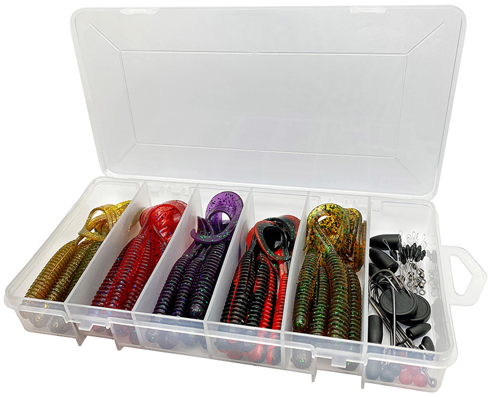 Набір приманок Savage Gear Rib Worm Kit Mix Colors (60 шт/уп) 