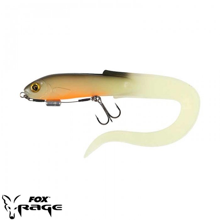 Силиконовая приманка Rage Slick Eel Loaded UV Hot Olive 28cm Size 1/0 1шт Силиконовая приманка Rage Slick Eel Loaded UV Hot Olive 28cm Size 1/0 1шт