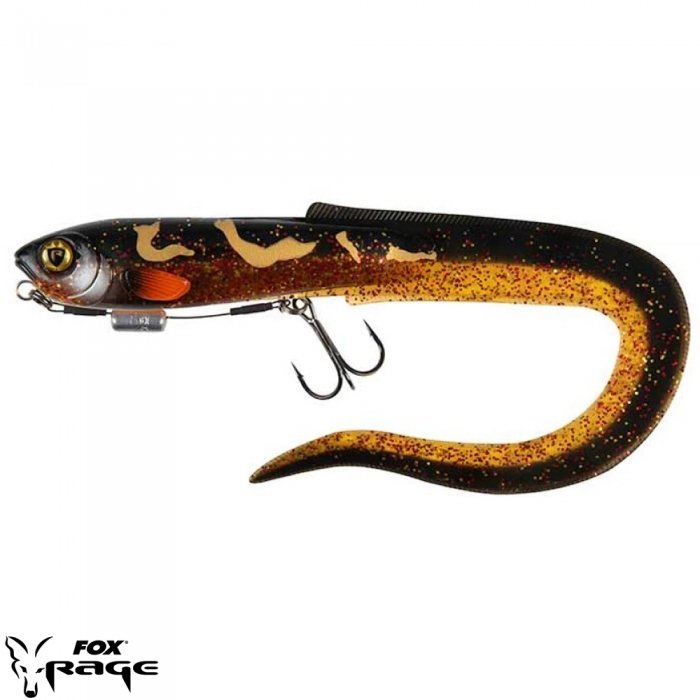 Силиконовая приманка Rage Slick Eel Loaded Burbot 28cm Size 1/0 1шт Силиконовая приманка Rage Slick Eel Loaded Burbot 28cm Size 1/0 1шт