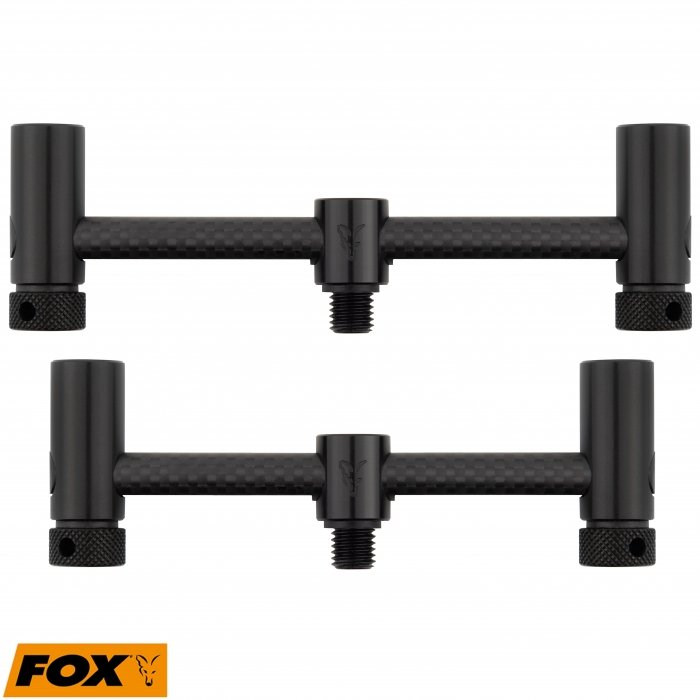 Буз бар Fox Black Label Carbon Adjustable 2 Rod Buzz Bars 110-125mm