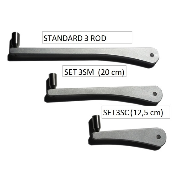 Набор буз баров для род пода Meccanica Vadese Set BuzzBar Nick Evolution 3 Rod Satin Medium 20см набор 2шт Набор буз баров для род пода Meccanica Vadese Set BuzzBar Nick Evolution 3 Rod Satin Medium 20см набор 2шт