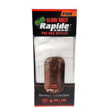 ПВА пакеты для теплой воды Fox Edges Slow Melt Rapide Load PVA Bags Refills 60mm x 130mm 25pc (CPV059) ПВА пакеты для теплой воды Fox Edges Slow Melt Rapide Load PVA Bags Refills 60mm x 130mm 25pc (CPV059)
