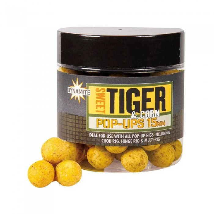 Поп-ап Dynamite Baits Pop-Up Sweet Tiger & Corn 15mm 1бан