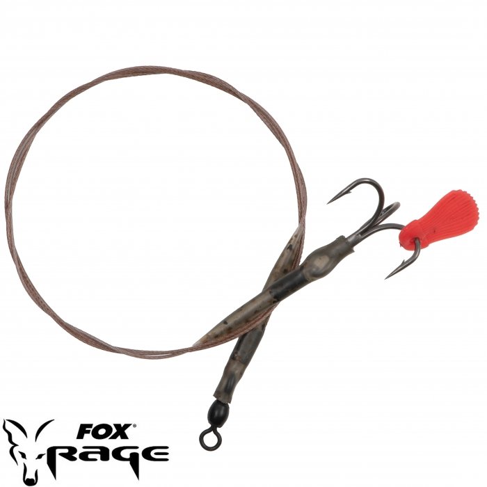 Готовый поводок Rage Predator Float Trace Barbed 52cm 40lb Size 6 1шт