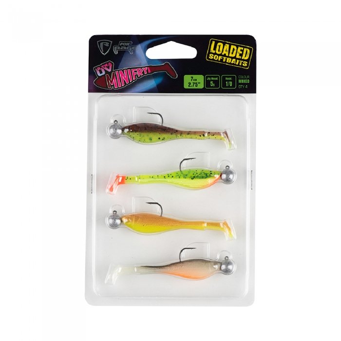 Искусственная приманка Rage Ultra UV Mini Fry Mixed Colour Pack Loaded 7cm 5g 1/0 x 4 7cm 5g 1/0 4шт Искусственная приманка Rage Ultra UV Mini Fry Mixed Colour Pack Loaded 7cm 5g 1/0 x 4 7cm 5g 1/0 4шт