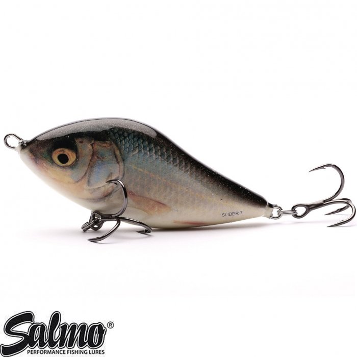 Воблер Salmo Real Roach Slider Floating 10cm 36g Воблер Salmo Real Roach Slider Floating 10cm 36g