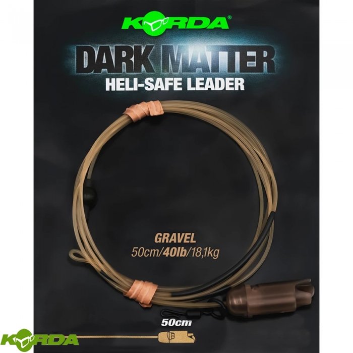 Готовая оснастка Korda Dark Matter Leader Heli Safe Gravel 40lb 1m Готовая оснастка Korda Dark Matter Leader Heli Safe Gravel 40lb 1m