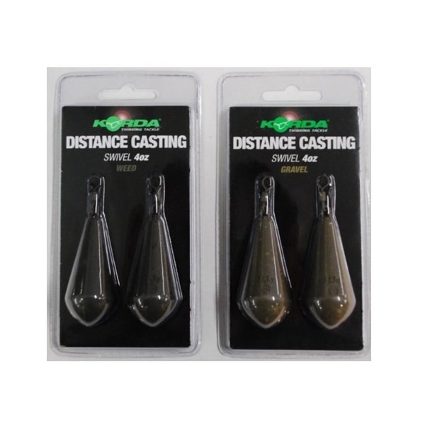 Грузило Korda Distance Casting Swivel Blister Weed 3,5oz/98g 2шт 